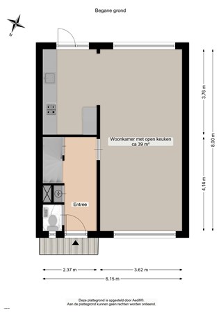 Floorplan - Ratelaarweg 9, 9753 BD Haren Gn